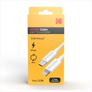 Buy Kodak iPhone (Lightning) to USB-C Cable 1 Metre