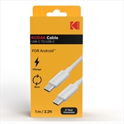 Buy Kodak USB-C to USB-C Cable White 1 Metre