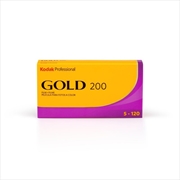 Buy Kodak Film Gold 200 Color Negative Film (120 Roll Film, 5-Pack)