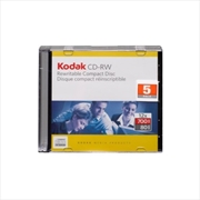 Buy Kodak Media CD-RW Individual Cases 700MB 52X 5 Pack
