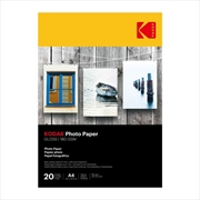 Buy Kodak Photo Paper Gloss 180gsm A4 20 Sheets