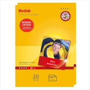 Buy Kodak Photo Paper Gloss 240gsm 4 x 6 (4R) 2 x 20 Sheets