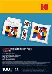 Buy Kodak Dye Premium Sublimation Paper 100GSM A4 100 Sheets