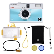 Buy Kodak Ektar H35N Half Frame Camera Premium Kit Colour: Glazed Blue