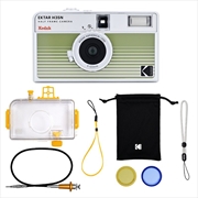 Buy Kodak Ektar H35N Half Frame Camera Premium Kit Colour: Striped Green