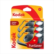 Buy Kodak One Time Use Camera Funsaver 3 Pack Value Pack