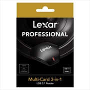 Buy Lexar Professional Multi-Card 3-In-1 USB3.1 Reader