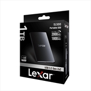 Buy Lexar SL500 Portable SSD Up to 2000MB/s Read and 1800MB/s Write Capacity: 1TB With Magnetic Sleeve