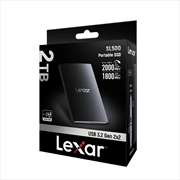 Buy Lexar SL500 Portable SSD Up to 2000MB/s Read and 1800MB/s Write Capacity: 2TB With Magnetic Sleeve