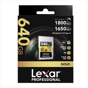 Buy Lexar Professional GOLD CFexpress 4.0 Type A Card Capacity: 640GB