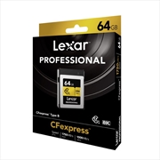Buy Lexar Professional CFexpress Type B Gold Series Card Capacity: 64GB