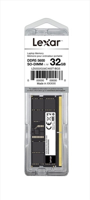 Buy Lexar RAM DDR5-5600X SO-DIMM Laptop Memory Capacity: 32GB