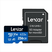 Buy Lexar High-Performance 633x microSDHC/microSDXC UHS-I SDMI Card Capacity: 256GB