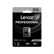 Buy Lexar Professional 1066X SDXC UHS-I Silver Series SD Card Capacity: 512GB