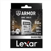 Buy Lexar ARMOR SILVER PRO SDXC UHS-II Card Capacity: 512GB