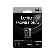 Buy Lexar Professional SILVER PRO SDXC UHS-II Card Capacity: 64GB
