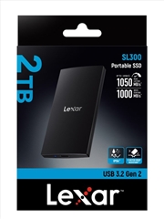 Buy Lexar SL300 Portable SSD Up to 1050MB/s Read and 1000MB/s Write Capacity: 2TB