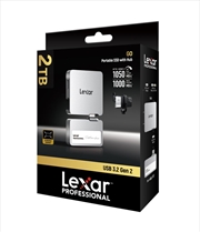 Buy Lexar Professional GO SL400 Portable SSD With Hub Capacity: 2TB Silver