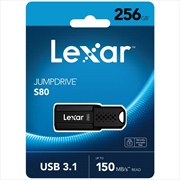 Buy Lexar JumpDrive S80 USB 3.1 Flash Drive Capacity: 256GB