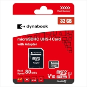 Buy Dynabook microSDHC UHS-I SDMI Card with Adapter Capacity: 32GB