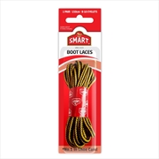 Buy SMART Boot Laces Yellow/Brown 150cm