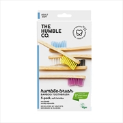 Buy The Humble Co. Bamboo Toothbrush - Soft 5 Pack - Assorted Colours