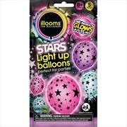 Buy illooms Light-Up LED Balloon 5 Pack Design: Stars