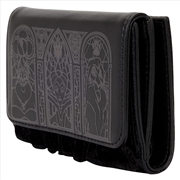 Buy Disney Villains - Black Faux Leather with Velvet Trim Tri-Fold Wallet