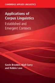 Buy Applications Of Corpus Linguistics : Established And Emergent Contexts