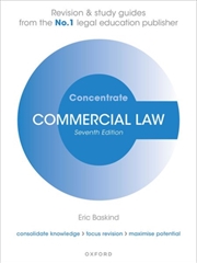 Buy Commercial Law Concentrate : Law Revision And Study Guide