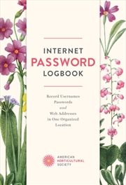 Buy Ahs Internet Password Logbook