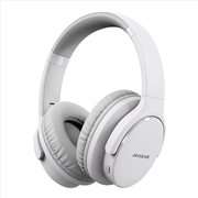 Buy AIWA Over-Ear Bluetooth Headphones with AUX and Airplane Adapter - White