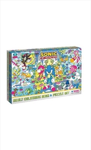 Buy Sonic The Hedgehog: Adult Colouring Book and Puzzle Set (Sega: 1000 Pieces)