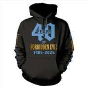 Buy Forbidden - 40 Years Of Evil - Black - Small Hoodie