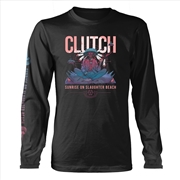 Buy Clutch - Sunrise On Slaughter Beach - Black - Medium Shirt