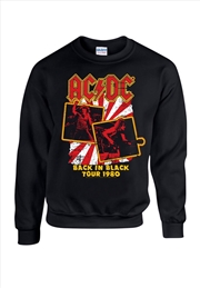 Buy AC/DC - Back In Black Tour 1980 - Black - Xxl Sweater