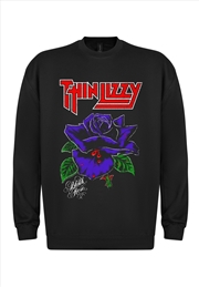 Buy Thin Lizzy - Black Rose - Black - Large Sweater