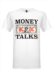 Buy AC/DC - Money Talks (White) - White - Medium T-Shirt