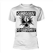 Buy Corrosion Of Conformity - Skull Logo 1 (White) - White - Small