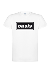 Buy Oasis - Decca Logo (White) - White - Small