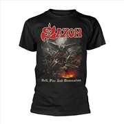 Buy Saxon - Hell, Fire And Damnation - Black - XXL