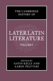 Buy The Cambridge History Of Later Latin Literature: Volume 1