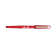 Buy Artline 200 Fineliner Pen 0.4mm Red Bx12