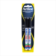 Buy Artline 700 Permanent Marker 0.7mm Bullet Blk Pk2