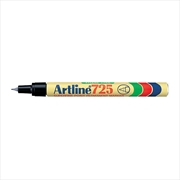 Buy Artline 725 Permanent Marker 0.4mm Black Bx12