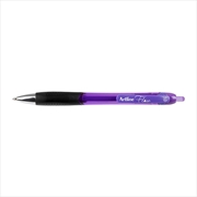 Buy Artline Flow Retractable Pen Purple Bx12