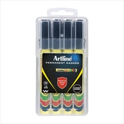Buy Artline 70 Permanent Marker Black Hard Case Pk4
