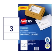 Buy AV Laser Label L7155 3Up Pk100