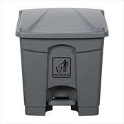 Buy Cleanlink Rubbish Bin With Pedal Lid 30L Grey