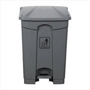 Buy Cleanlink Rubbish Bin With Pedal Lid 45L Grey